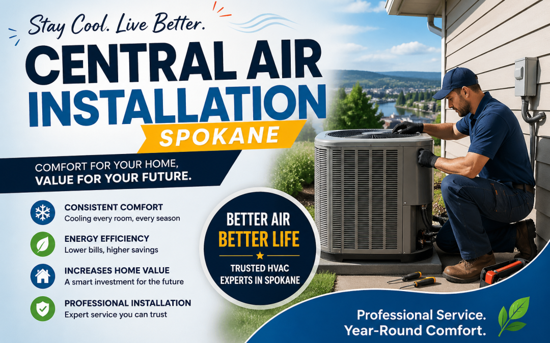 central air installation Spokane